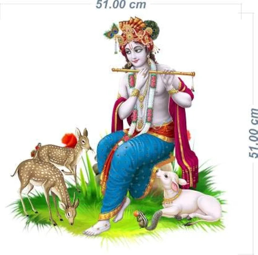 Rangoli Vinyl Wall Sticker Multicolour Vinyl Medium Size 40cm or 50 cm Pack of 1 Sticker,