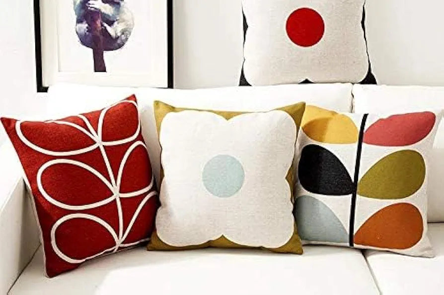 AEROHAVEN™ Set of 5 Cotton Designer Decorative Throw Pillow/Cushion Covers - 16 x 16 inches