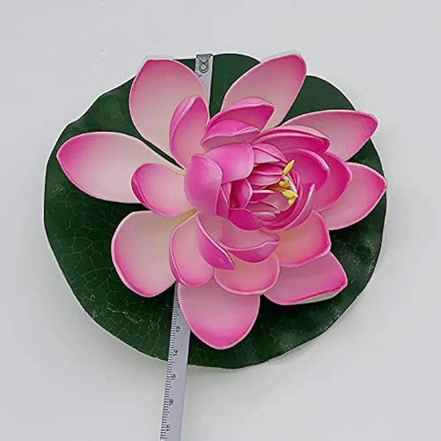Ryme Plastic Assorted Colour Big Lotus Artificial Floating Flower For Water Bowl  
