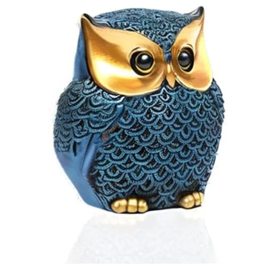 Xtore® Modern Classy Lucky Owl Resin Art Figure Showpiece , 1 Piece