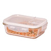 Femora Borosilicate Glass Containers for Kitchen | Storage Box for Kitchen With Air Vent Lid | Pack of 1 | 1000 Ml