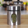 Femora Kitchen Storage Jars Steel Body With See Through Window Jar | 700 Ml | Pack of 1