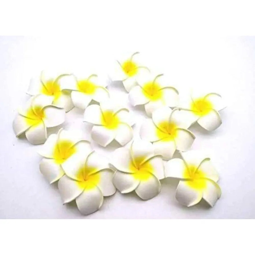 SATYAM KRAFT 24 Pcs Artificial Foam Hawaii Floating Flowers for Pooja Room, Thali, Home Decor, Bedroom, Decoration Items, Table, Bowl, DIY Craft & Festival and Events Decorative Items 
