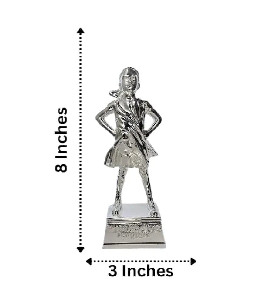 Gold Art India Daughter Figurine Silver Plated | World's Best Daughter | Best Gift for Girl| Girls Gifting for Birthday | Gift for Young Girl | Women's Day Gift | Study Table | Office Desk