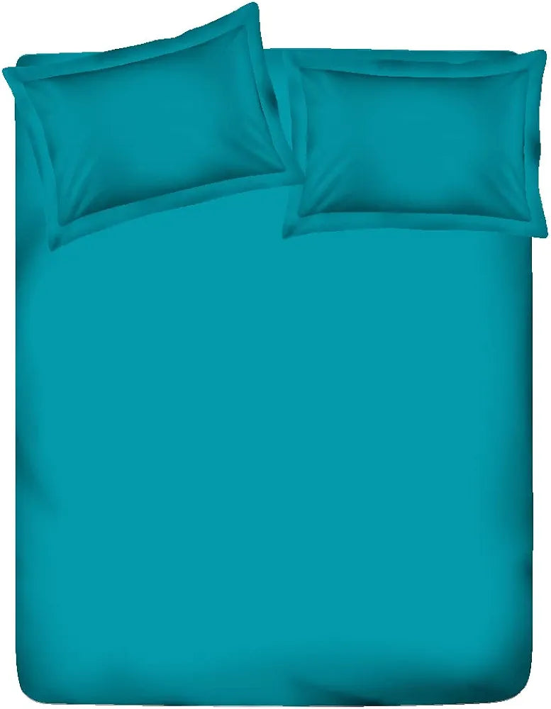 Layers Be Bold 100% Cotton Bedsheet Set for All Seasons - Lightweight, Moisture Absorbent, Machine Washable & Easy to Care - Gift for Housewarming & More - 140 TC - Queen Size 
