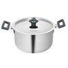 Borosil Cookfresh Tri-ply Stainless Steel Cook & Serve Casserole With Lid | Induction Friendly | 2.2 Litres | 18 Cm