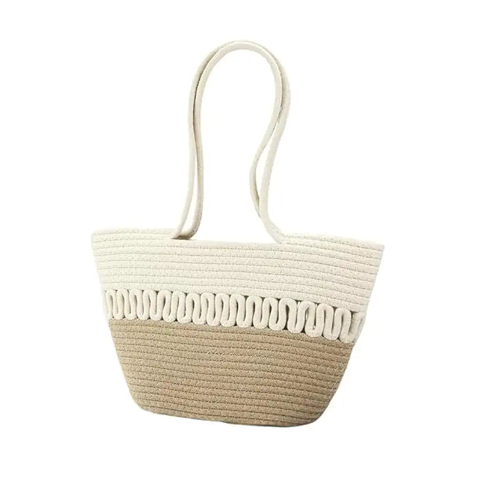 BEAUTIFUL HOMMIES Attractive Hand Bag | large Tote Bag | Summer Bag | Bucket Bag | Basket Bag | Bamboo Tote | Beach Bags for Women | Boho Bag | Handbag | Jute Bag | Handmade Bag