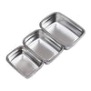 Femora Steel Rectangle Airtight Leakproof Container With Lock Lid Lunch Box | 850 Ml | 1800 Ml | 2800 Ml | Set of 3