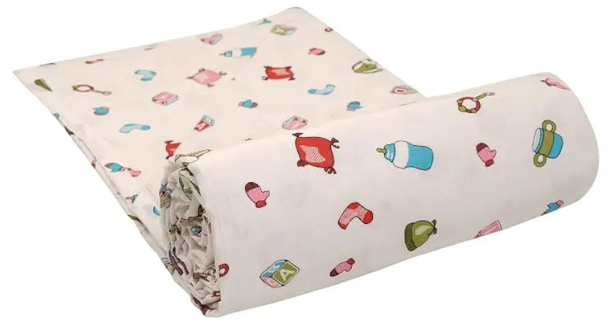 Trance Home Linen 150 GSM Pure Cotton Reversible Dohar Double Bed Size | Ac Blanket Comforter | Soft Light-Weight Bed Blanket 