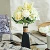 SATYAM KRAFT 1 Pcs Artificial Peony Flower Stick Bunch for Home Décor – Faux Fabric Flowers for Living Room, Office, Bedroom, Table Centerpiece, Party, and Wedding Decoration (Yellow, Without Vase)