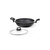 Borosil Granito Non-stick Fry Pan | Induction Friendly | Granite Finish | Pfoa-free | 28 Cm Diameter | Black