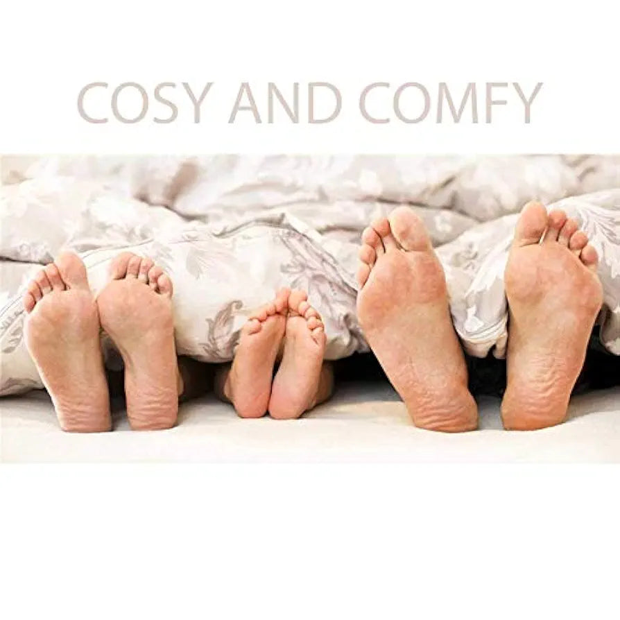 BSB HOME® Beautiful Print Cotton Reversible AC Comforter for Single Size Bed 220 GSM Polyfill Filled, 152 x 240 Cm 