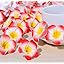 VRB Dec™ 12 pcs Artificial Big Foam Hawaaii Fake Foam Water Floating Flowers for Pooja Thali, Festival and Events, Home, Table, Badroom, Pooja Room, Diwali Decoration Items and DIY Craft (Red, 12)