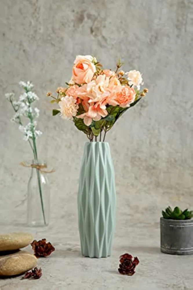 SATYAM KRAFT 1 Pcs Artificial Head Rose Peony Flowers for home decor, Gifting, Garden, Office Corner, Bedroom, Balcony, Living Room, Restaurant Centerpieces Decoration, New Year, and Craft 