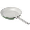 Ember Cookware Arcilla Ceramic Non-stick Egg Pan 20cm | Stainless Steel Handle | Green