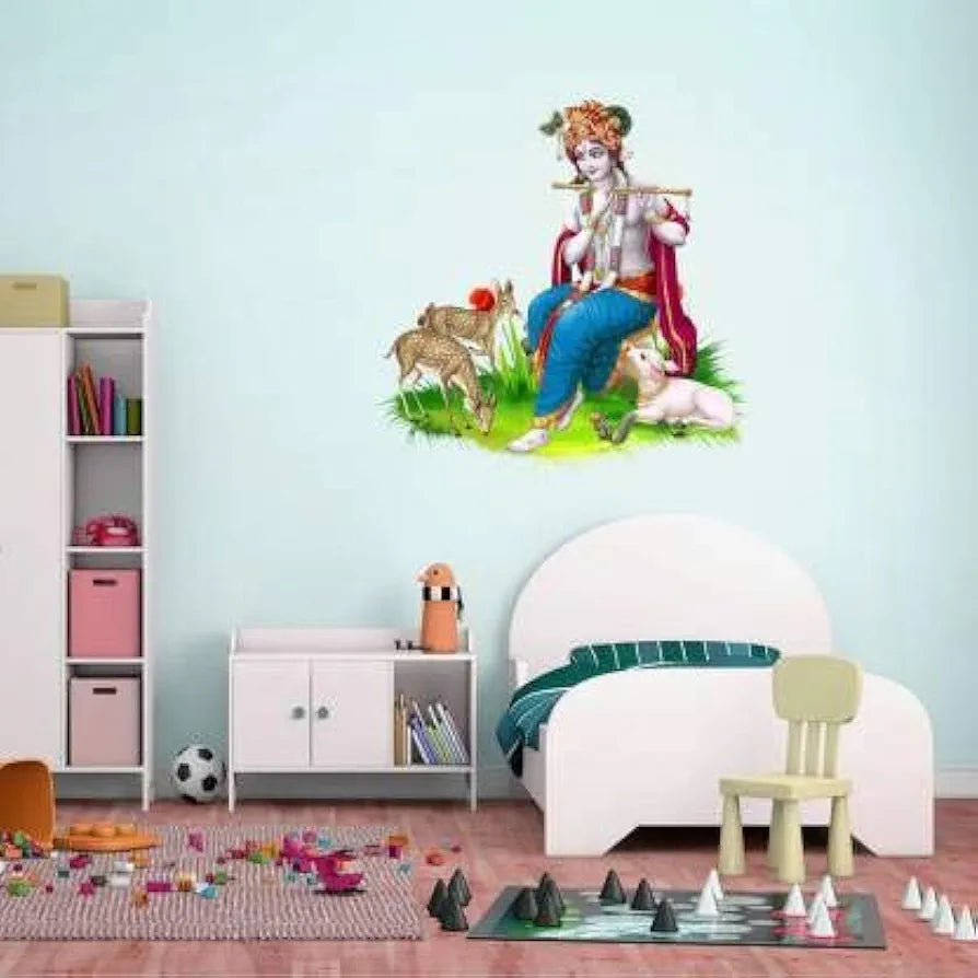 Rangoli Vinyl Wall Sticker Multicolour Vinyl Medium Size 40cm or 50 cm Pack of 1 Sticker,