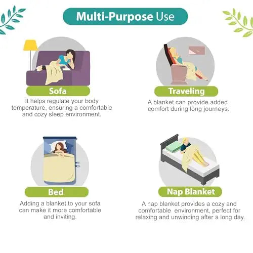 Divine Casa 120 GSM Microfiber Single Kids Dohar  | Soft & Lightweight Throw Blanket | Cozy & Breathable | All-Season Comfort | 140 x 100 CM | Abstract Pattern | Acid Lime