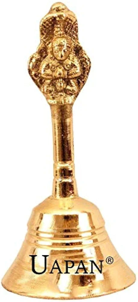 UAPAN Brass Pooja Bell with Diya 