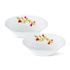 Larah by Borosil Opalware Multipurpose Bowl Set | 500 Ml | 2 Pieces | White