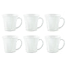 Larah by Borosil Octa Opalware Mug | Set of 6 Tea/coffee Mugs | 200 Ml Each