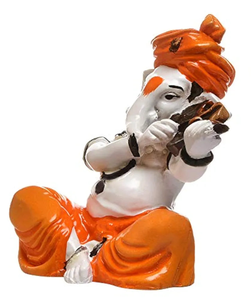 Karigaari India Karigaari Polyresine Ganesha Playing Guitar
