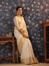 House of Pataudi Ethnic Woven Design Zari Pure Georgette Saree