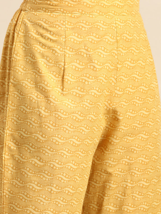 anayna Printed Regular Pure Cotton Kurta with Trousers & With Dupatta