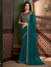 Satrani Floral Sequinned Baluchari Saree