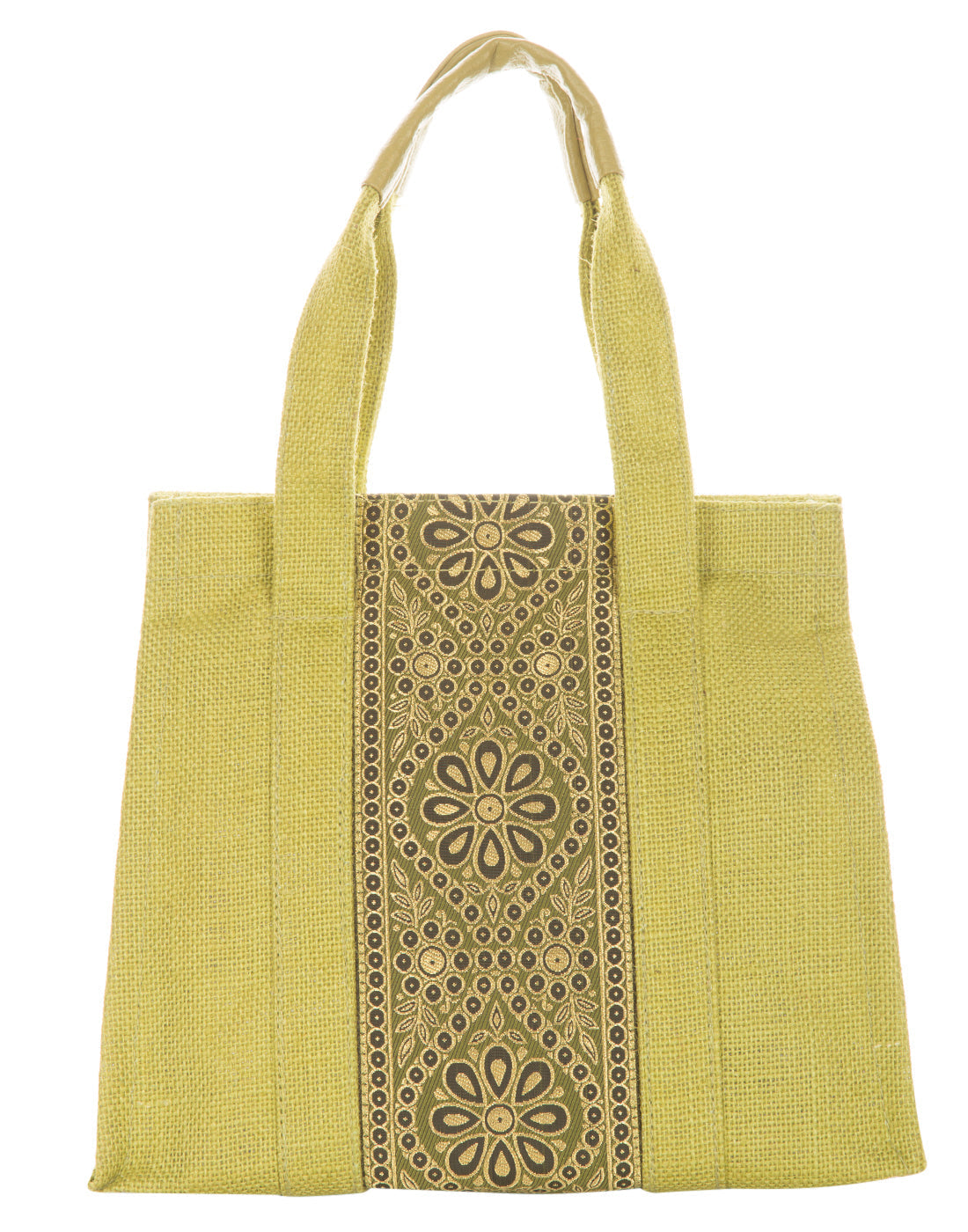 JUTE COTTAGE VERTICAL LACE ZIPPER LUNCH BAG, SUSTAINABLE, ECO-FRIENDLY, STYLISH JUTE BAG (RED 10X10X6)