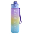 House of Quirk Plastic 1 liter Water Bottles (Purple/Yellow/Green)