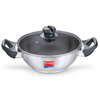 Prestige Platina Non-Stick SS Kadai with Lid 240mm