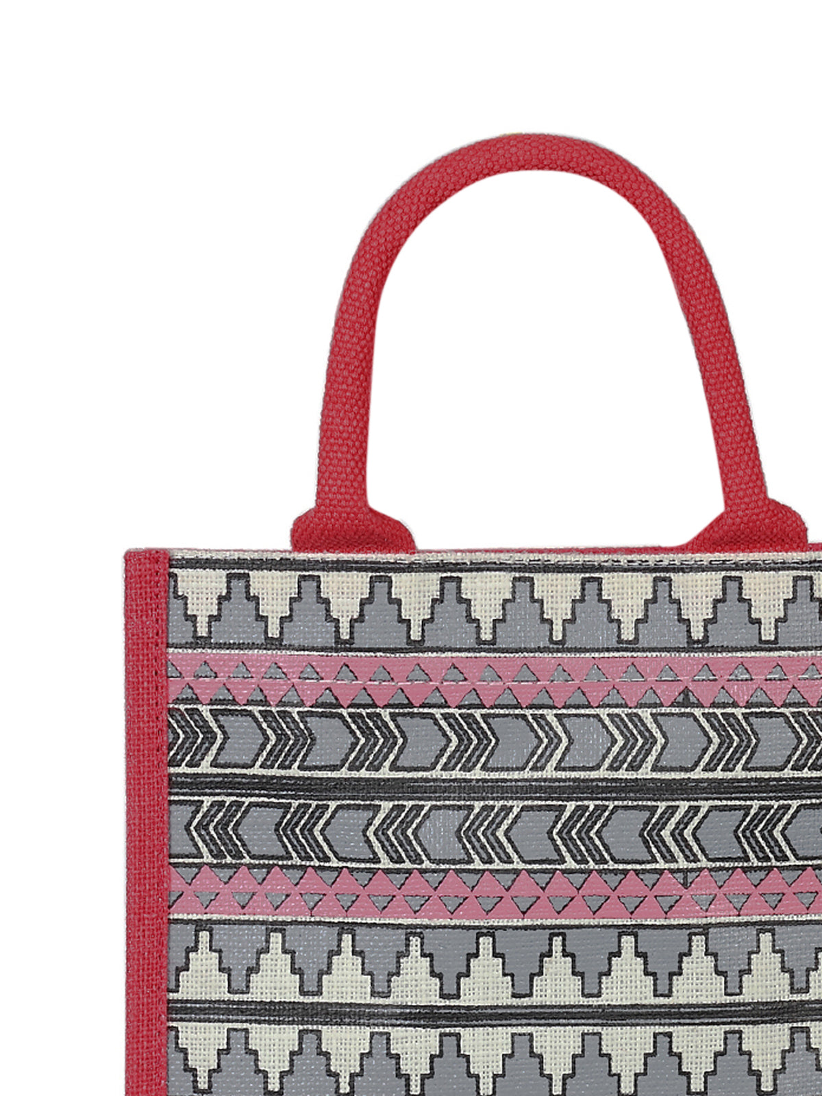 13 X 11 X 7 - AZTEC PRINT LUNCH BAG (B-064-PINK)