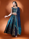 AKS Woven Design Ready To Wear Lehenga & Blouse With Dupatta