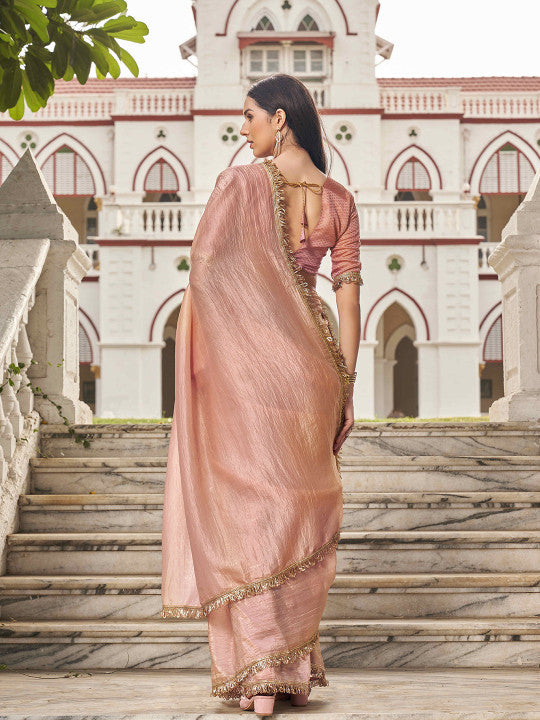 Tikhi Imli Sequinned Organza Saree