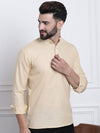 Sojanya Mandarin Collar Roll Up Sleeves Kurta