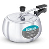 Borosil Pronto Induction Base Inner Lid Aluminium Pressure Cooker | 3.6 Mm Thick Base | 2 Litres | Silver