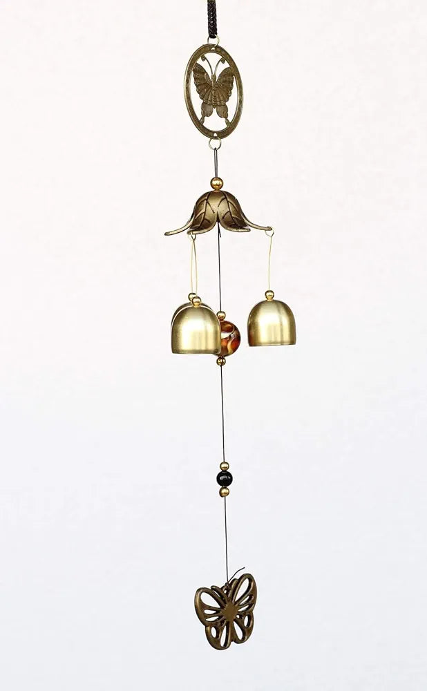 Lilone Gifts Butterfly Wind Chimes Bells- 18 Inch Hanging Decor | Gift for Birthday Anniversary