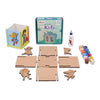 Hobby India Diy Kids Pen Stand Kit - Creative Wooden Craft Set | Kid's Pen Stand