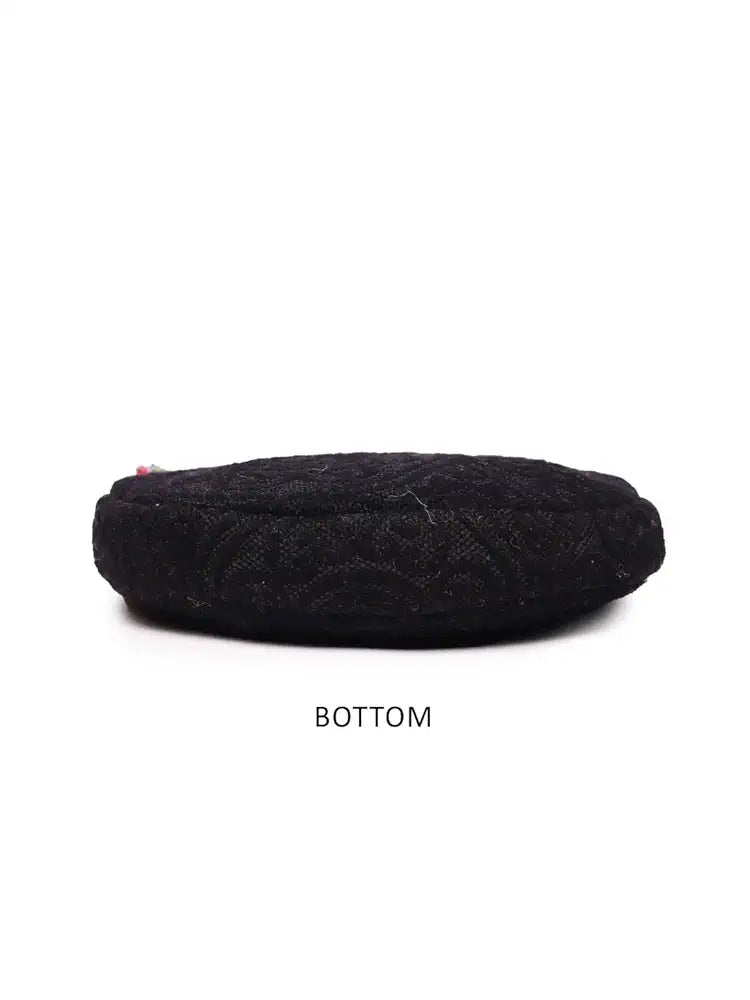 ASTRID Round Textured Sling Bag For Girls With Zip