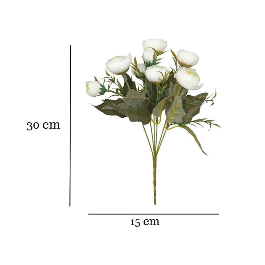 SATYAM KRAFT 2 Pcs Artificial Rose Flower Sticks | Decorative Items for Home Decor, Room, Living Room, Table Centerpiece, Balcony, Office | Perfect for Wedding, Birthday, Enagagement 