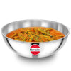 Hawkins 5 Litre Metro Kadhai Triply Stainless Steel Induction Tasla Silver