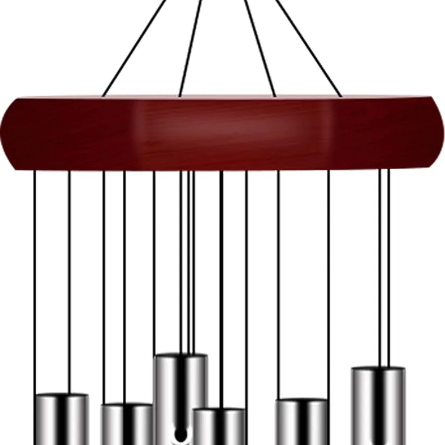 CARTSHOPPER Memorial Wind Chimes Outdoor Large Deep Tone, Wind Chime Outdoor Sympathy Wind-Chime Personalized with 6 Tuned Tubes, Elegant Chime for Garden Patio Balcony and Home