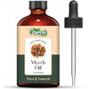 Organic Zing Myrrh Oil (Commiphora Myrrha) Oil | Essential Oil for Aroma, Diffuser, Skincare & Massage - 118 Ml