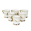 Femora Indian Ceramic Tea Cup Set, 200 ml, Set of 6, Multi-Color - 1300 gms