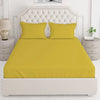 Layers Be Bold Cotton Bedsheet Set for All Seasons Lightweight 140 TC King Size Yellow Paisley