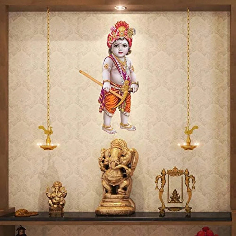 Rangoli Vinyl Religious Wall Sticker 