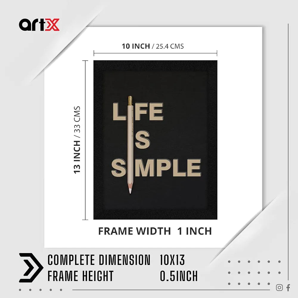 ArtX Paper Motivational Quotes Wall Frame Art Painting, Multicolor, Motivational, 10.0 X 13.0 inches, Set of 1 