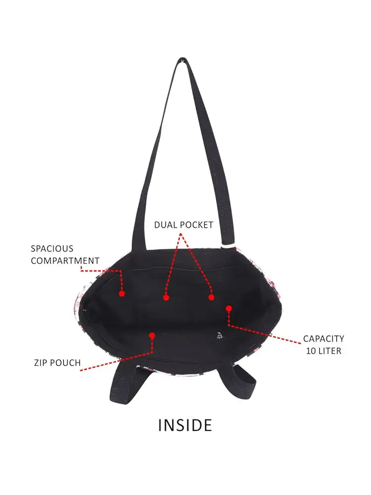 ASTRID Handmade Macrame Flap Over Sling Bag For Girls And Women