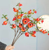 Artificial Fake Plant Flowers Artificial Pomegranate Stems Pack of 6