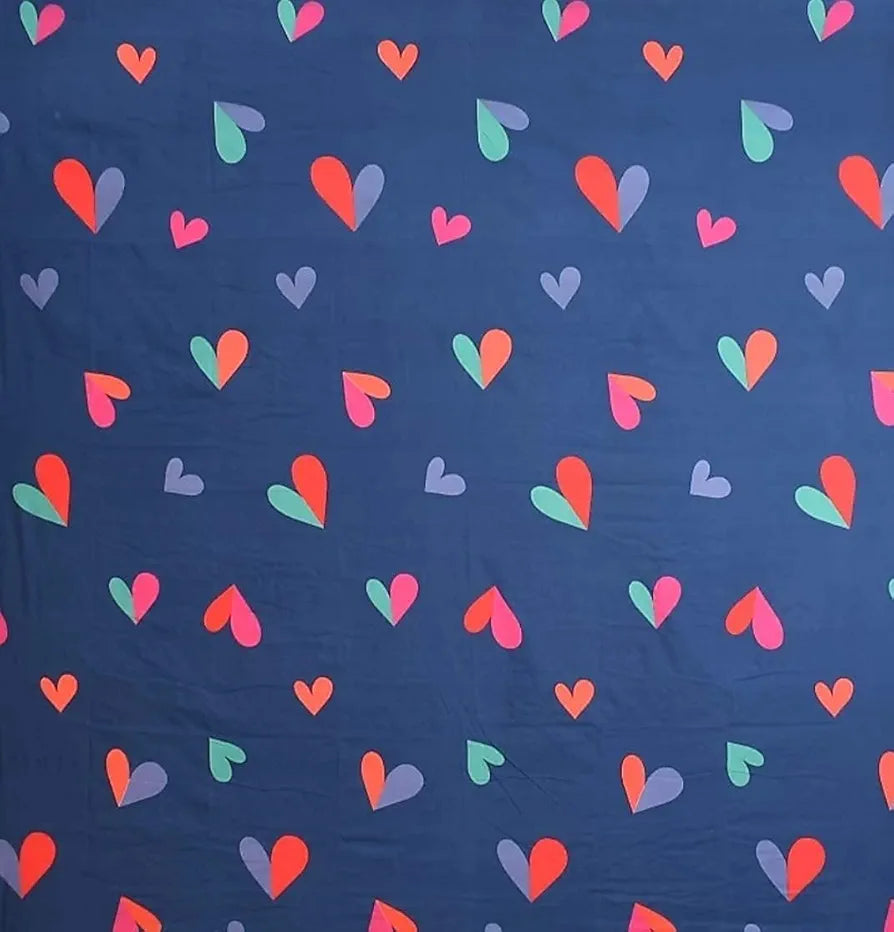 THE HOME STYLE Cotton Feel Glace Cotton Elastic Fitted Printed Double Bed King Size Bedsheet With 2 Pillow Cover,300 TC